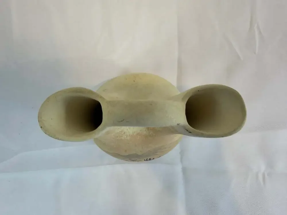 Miguel-signed wedding vase southwestern pottery desert landscape scene